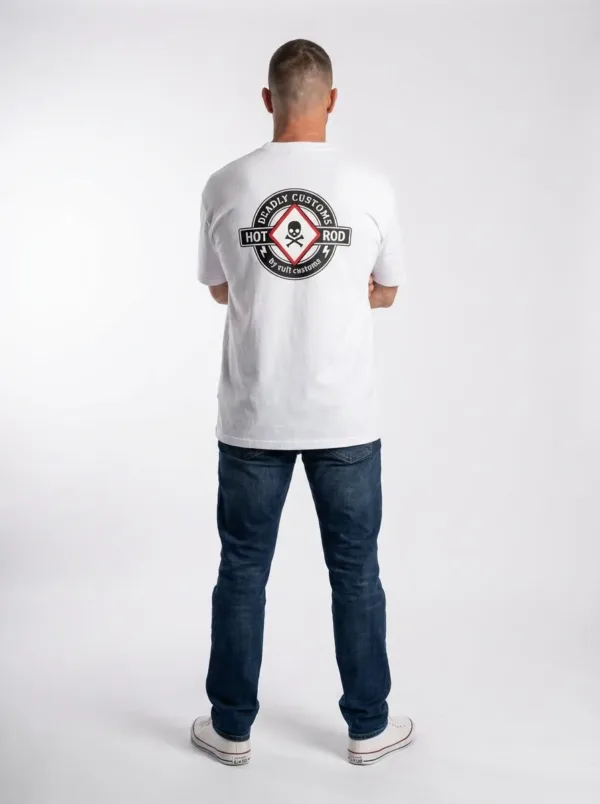 Tshirt Hot Rod by Cult Cuts Blanca